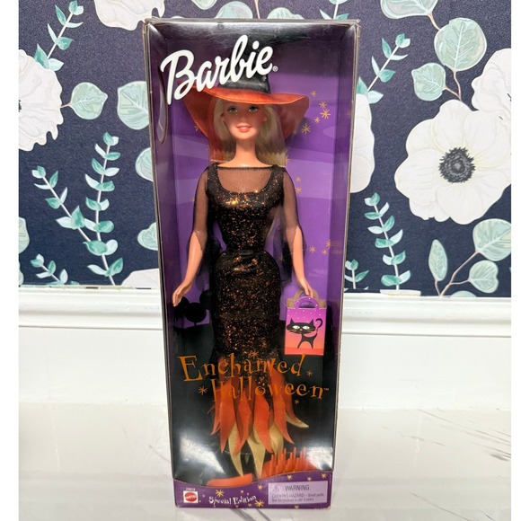 Enchanted Halloween Barbie Doll Special Edition Witch 2000 NIB (READ DESC) - Picture 1 of 7